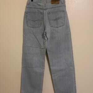 Y2K Anchor Blue Wide Leg Denim Jeans